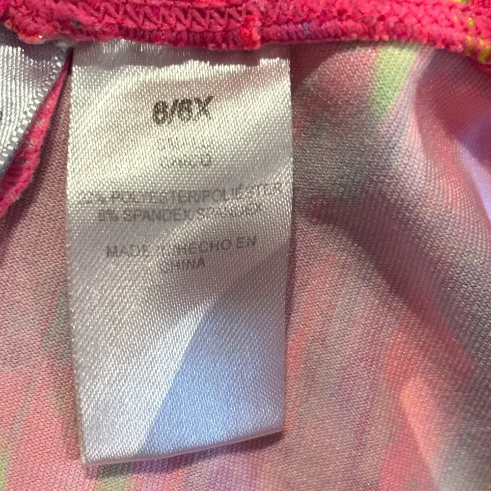 Freestyle by Danskin multicolor‎ Gymnastics Unitard Biketard Leotard Sz S 6-6X